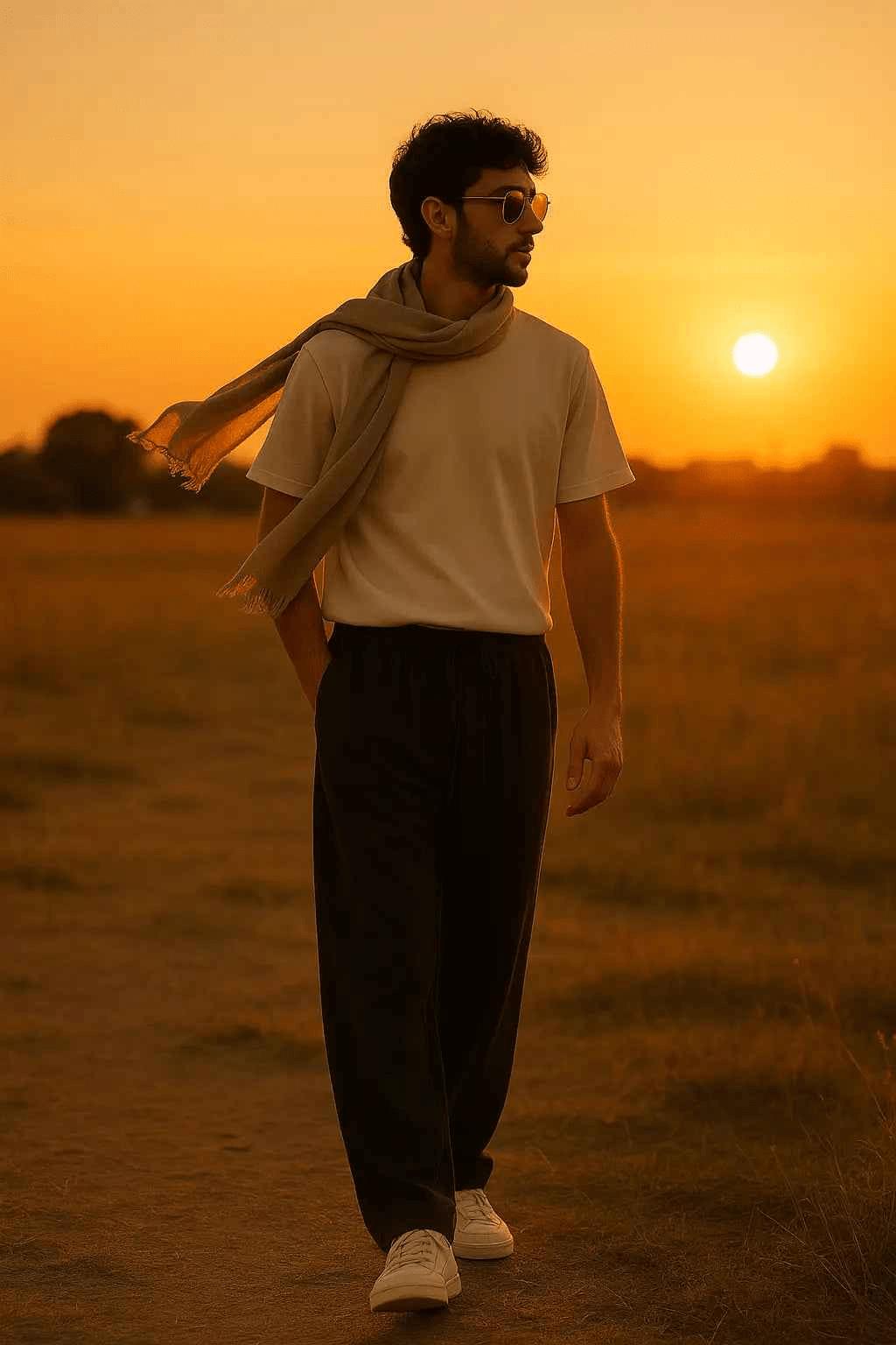 Noir Elegance Relaxed-Fit Trousers - Black for Effortless Style and Comfort EW-000390-XS